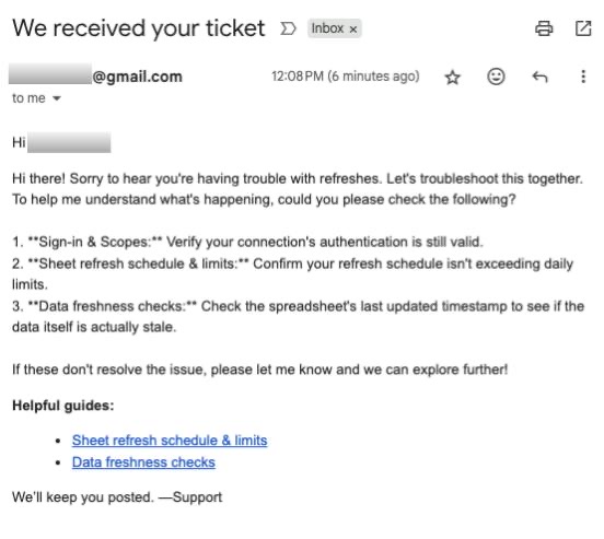 AI Acknowledgment Email