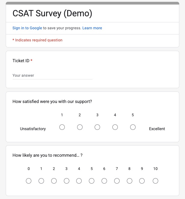 CSAT Survey
